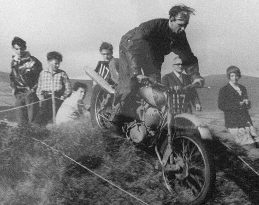 Brian at the Manx-2-Day Trial in 1961.
