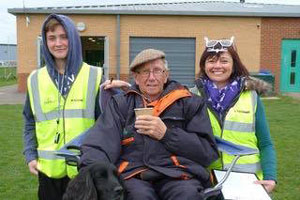 Brian helping out at his local park fun run.